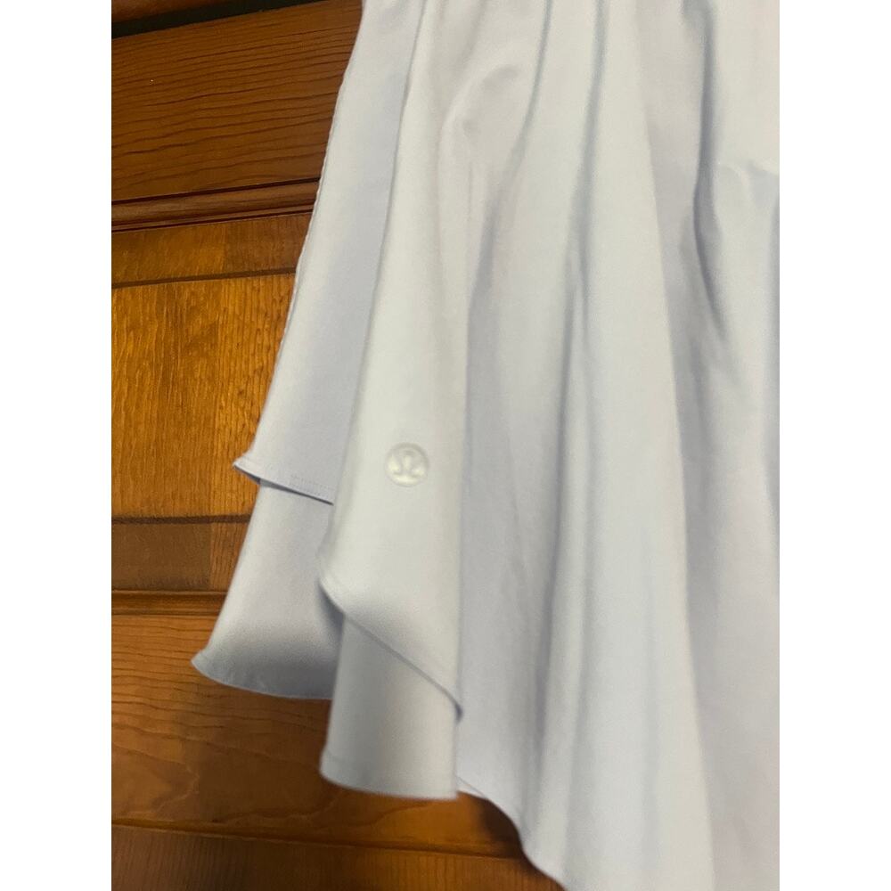 Lululemon Women's Court Rival High-Rise Skort Long Pastel Blue Athleisure SZ 10 - Picture 6 of 8